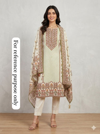 Muslin Printed Unstitched Ladies Suit RC-18752 – view 3