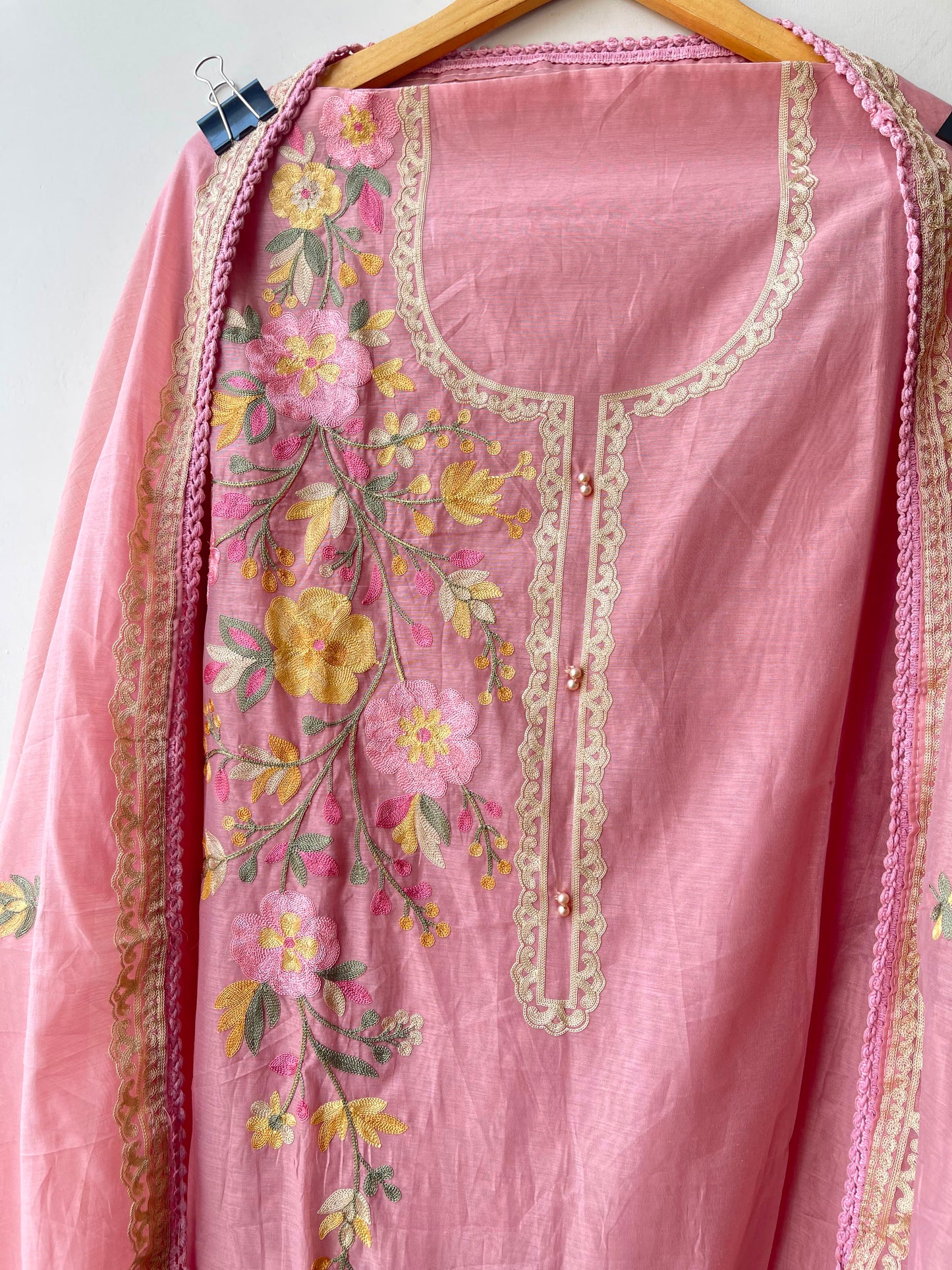 Mul chanderi unstitched ladies suit Rc18955