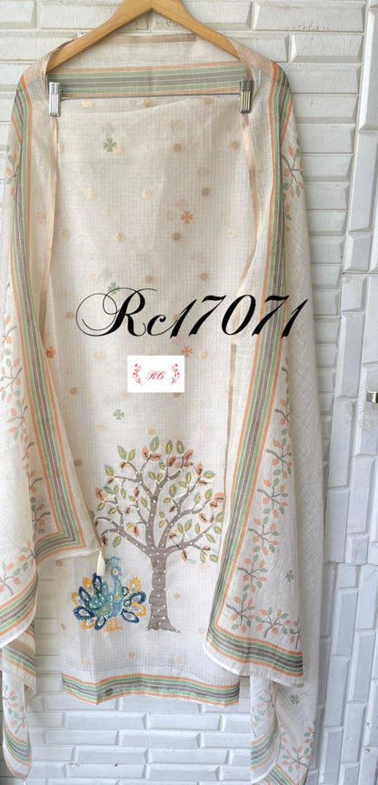 Kota cotton unstitched ladies suit Rc17071
