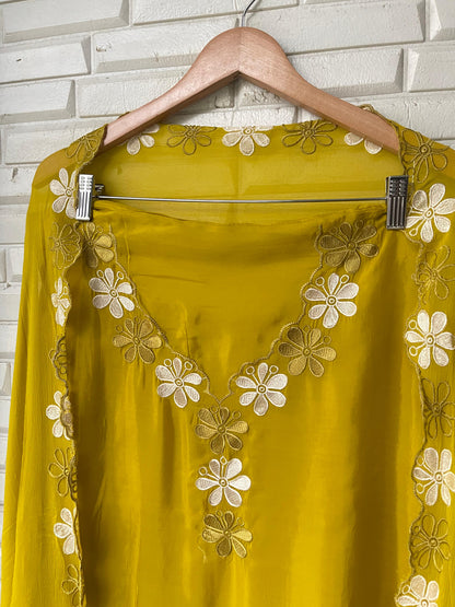 Organza silk unstitched ladies suit Rc17360 (b)