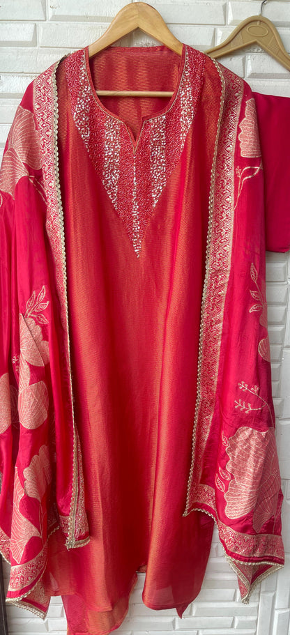 Banarasi silk unstitched ladies suit Rc17858 (b)