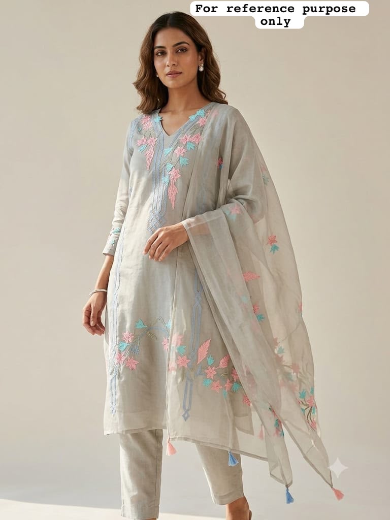 Organza Tuile unstitched ladies suit Rc19312 (c)