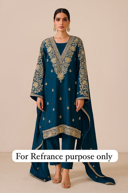 Organza unstitched ladies suit Rc17744 (b)