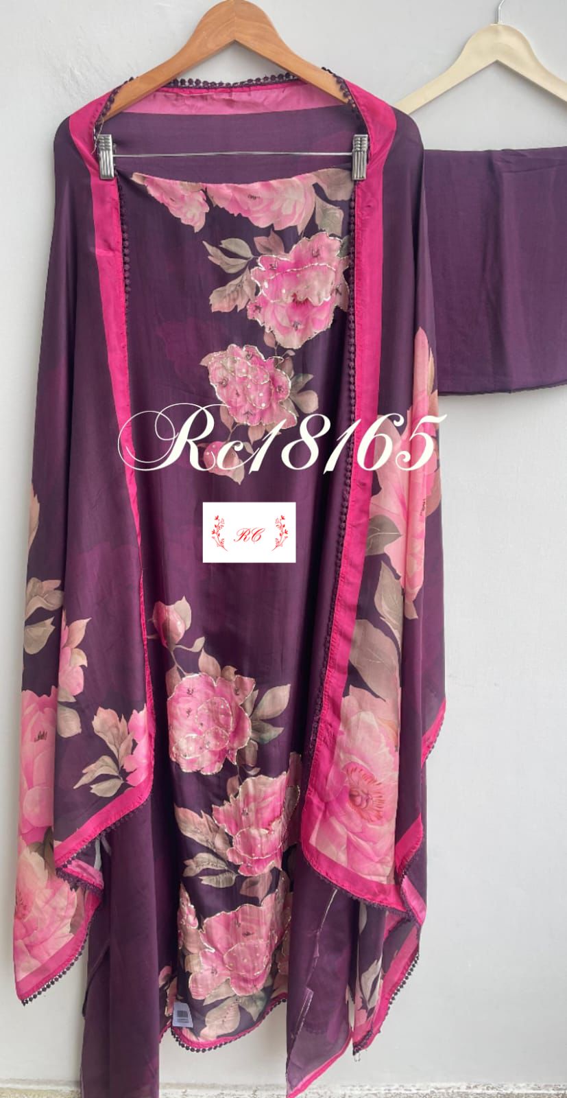 Crepe Satin Unstitched Ladies Suit RC-18165 – view 8