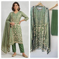 Gajji silk printed unstitched ladies suit Rc19335