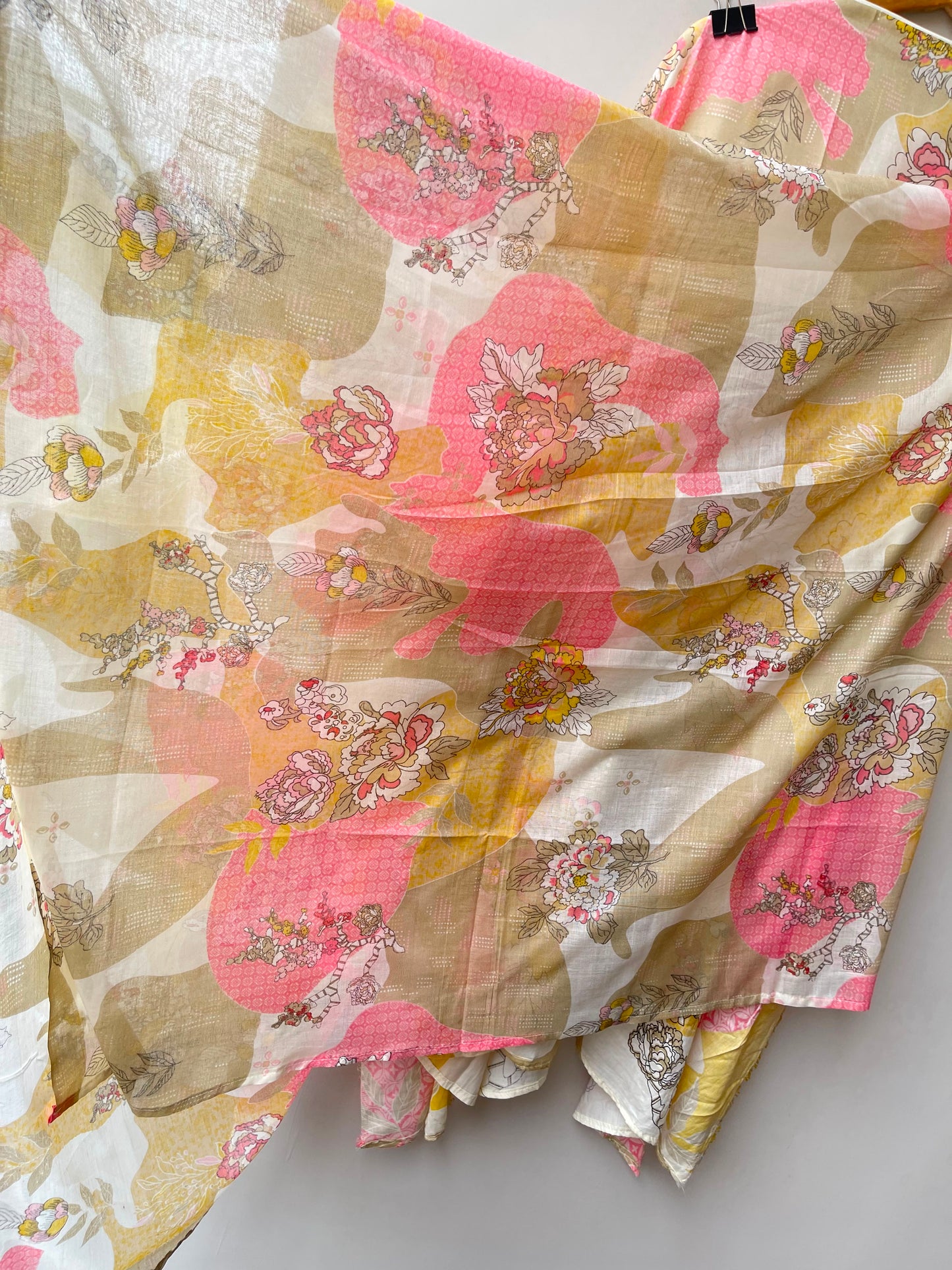 Soft cotton printed ladies unstitched suit Rc19160