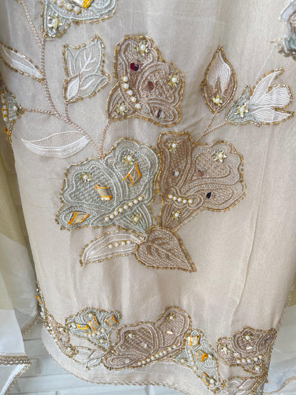 Shimmer silk unstitched ladies suit Rc17854