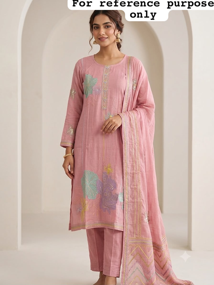 Mul chanderi unstitched ladies suit Rc19204 (a)