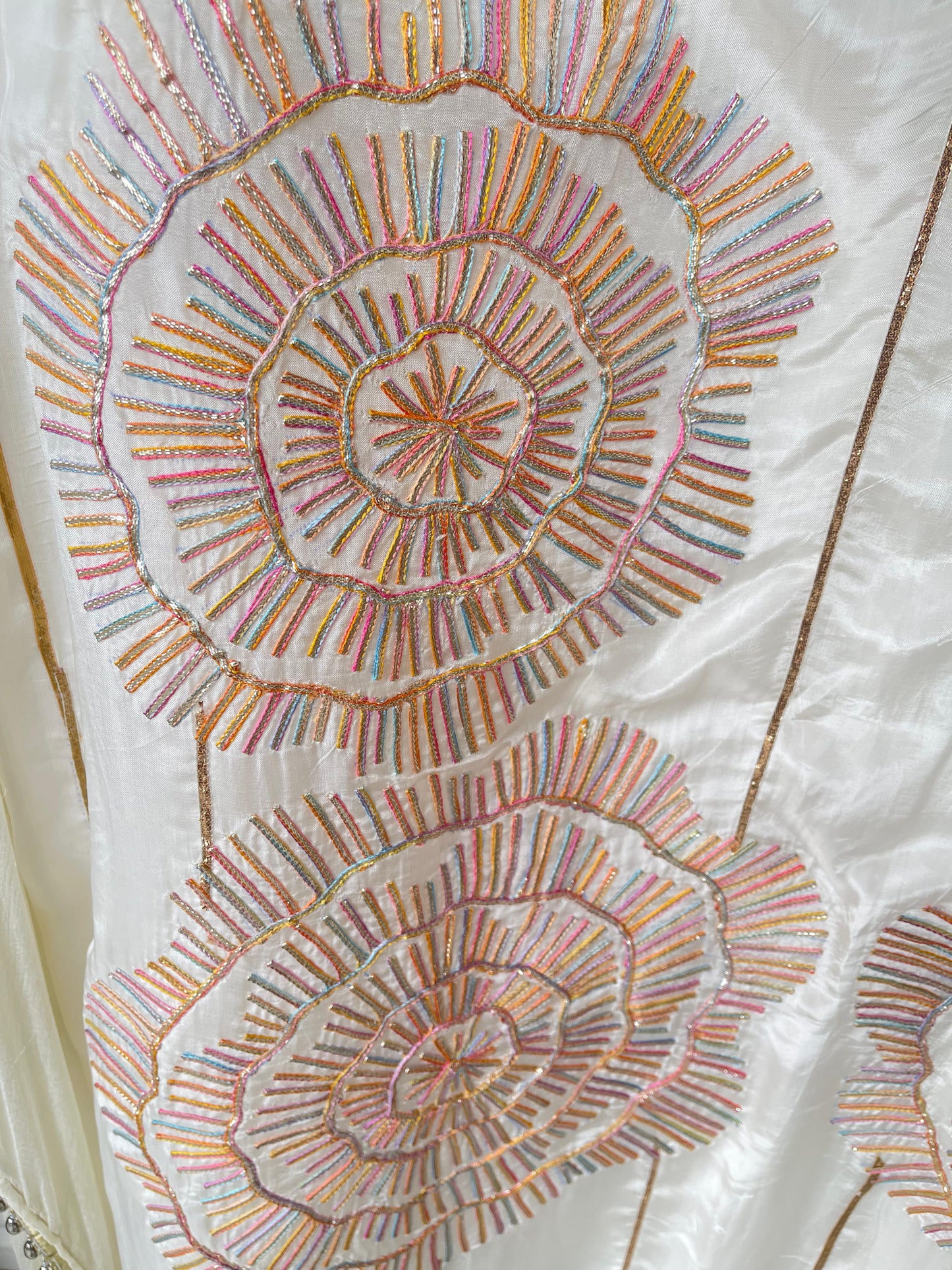 Glass organza unstitched ladies suit Rc17531