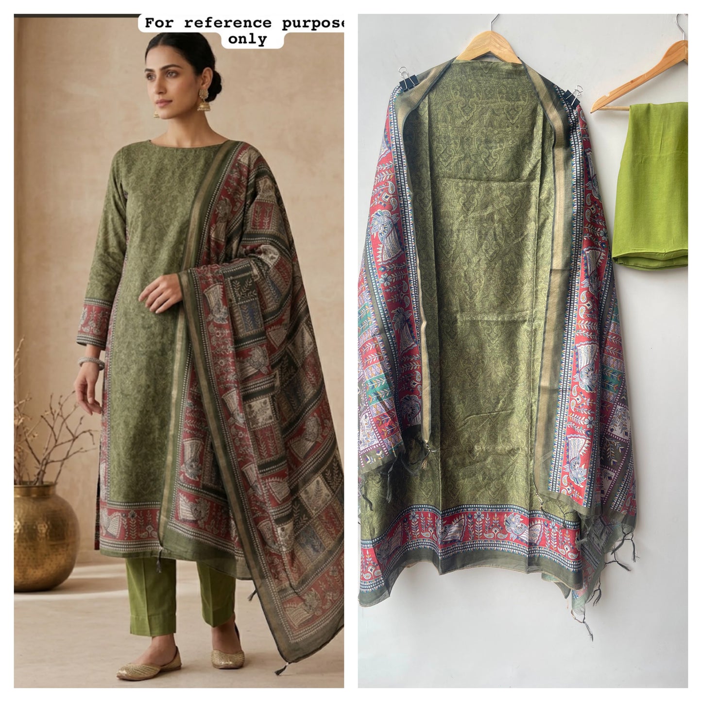 Mul chanderi maheshwari printed unstitched ladies suit Rc19025 (b)