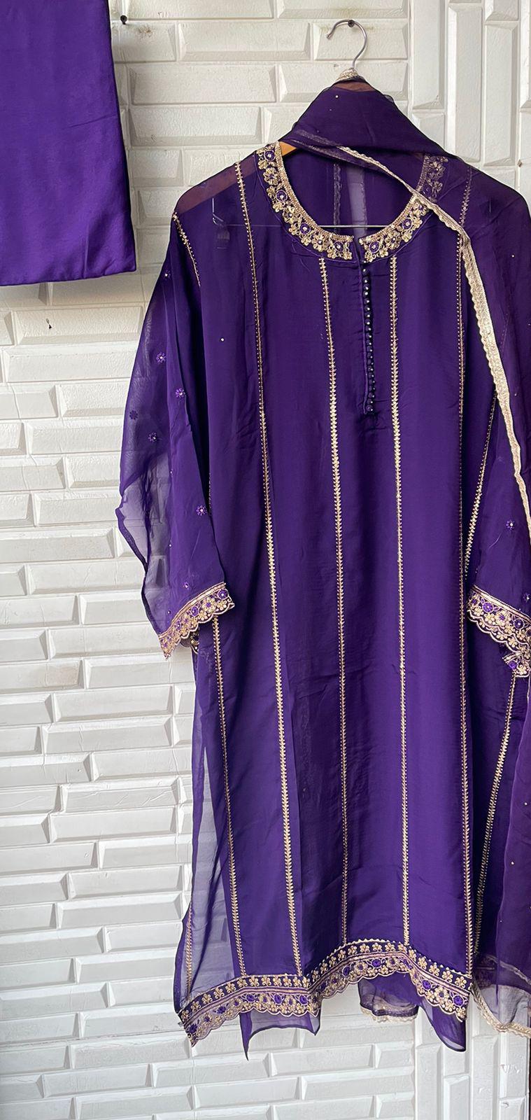 Organza semi stitched ladies suit Rc17361 (a)