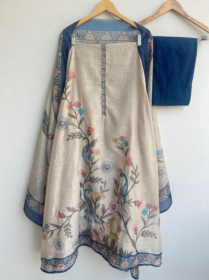 Mul Chanderi Unstitched Ladies Suit RC-18820 – view 4