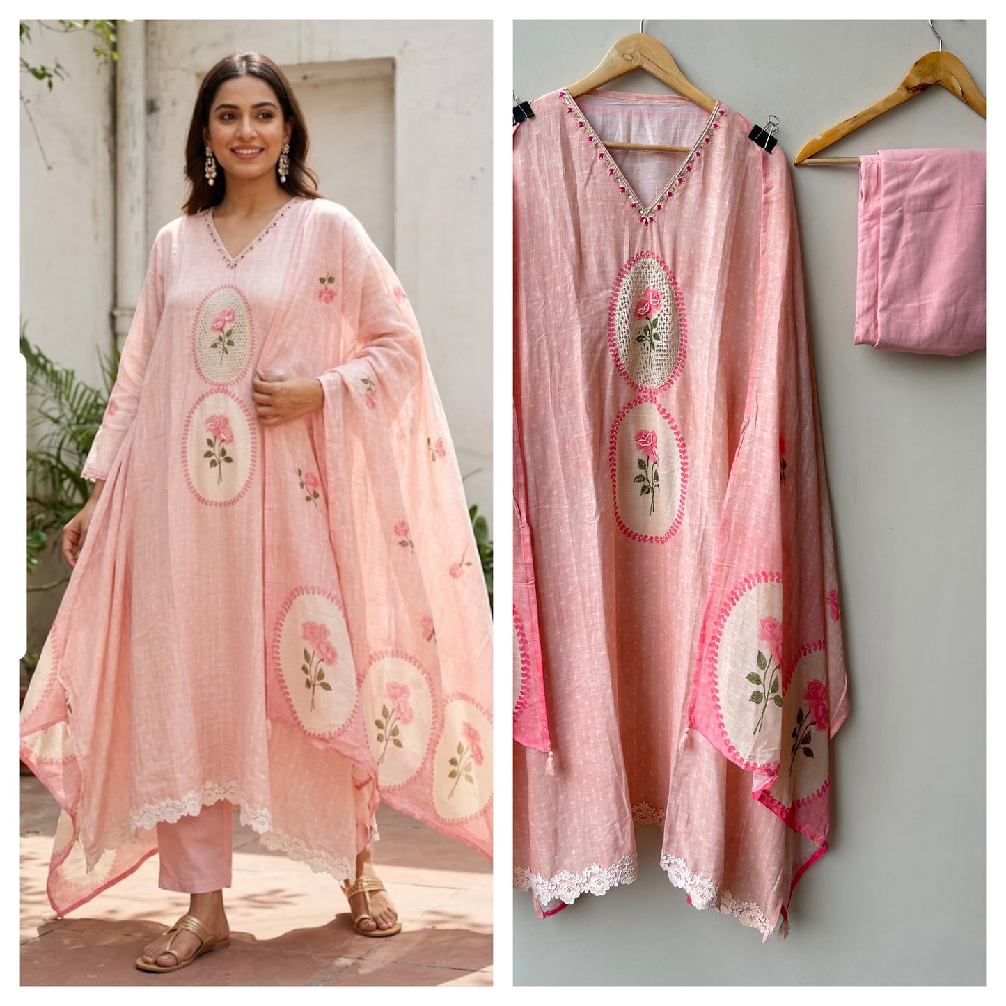 Self linen printed unstitched ladies suit Rc18999