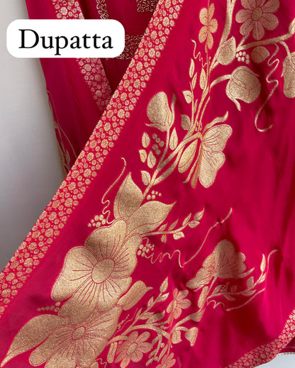 Silk organza unstitched ladies suit Rc17883 (a)