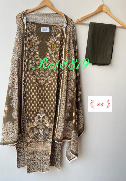Cotton Printed Unstitched Ladies Suit RC18819 – view 3