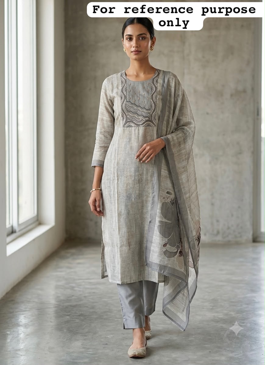 Pure self mul chanderi ladies unstitched suit Rc19169