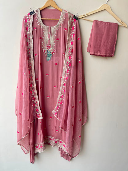 Pure Chinnon unstitched ladies suit Rc19068