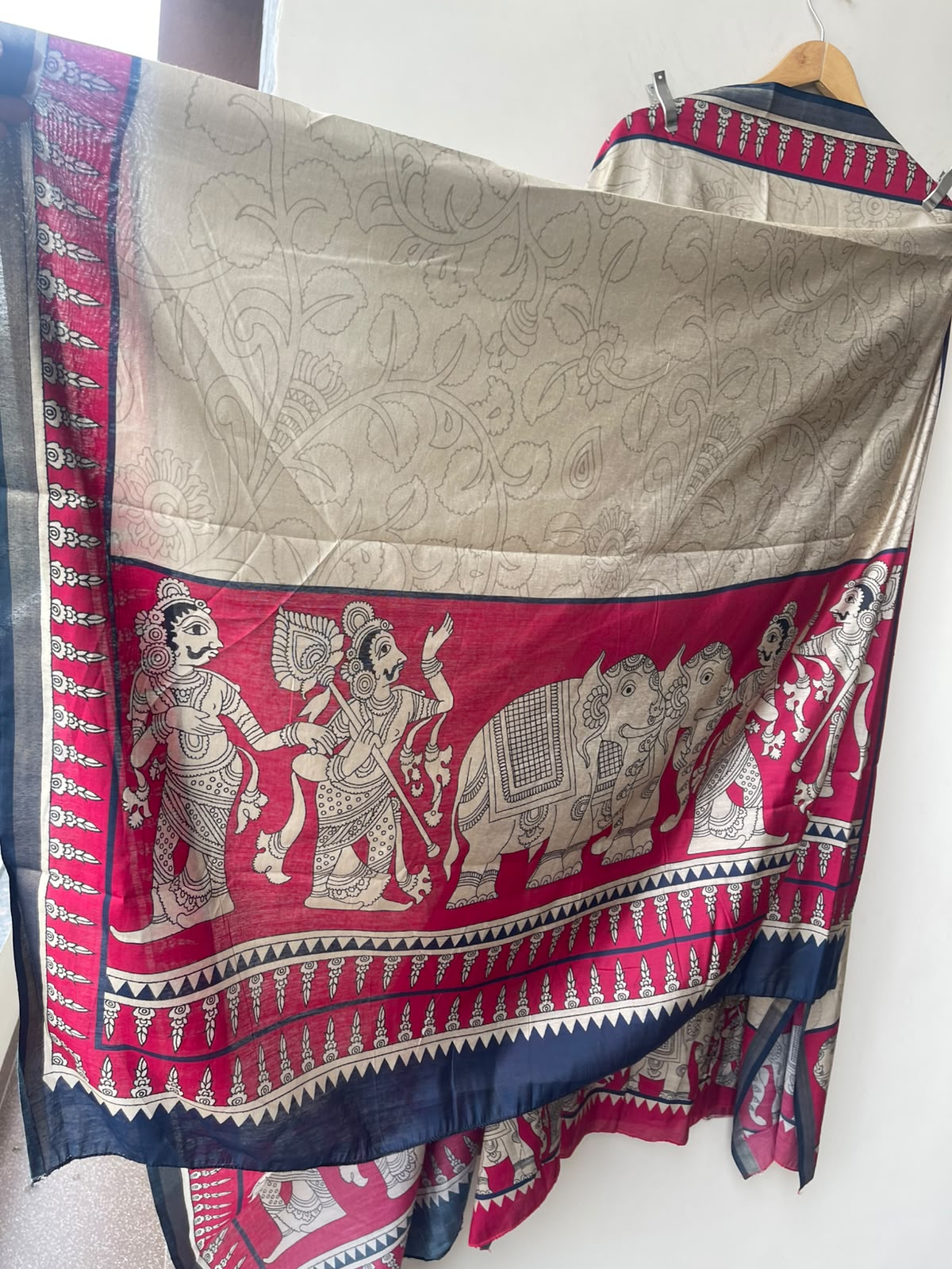 Mul chanderi maheshwari printed unstitched ladies suit Rc19144 (b)