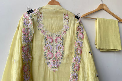 Mul chanderi unstitched ladies suit Rc19101