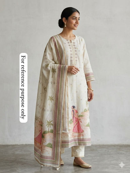 Soft banarasi kota doriya unstitched ladies suit Rc18541