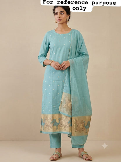 Banarasi mul chanderi ladies unstitched suit Rc19158 (c)