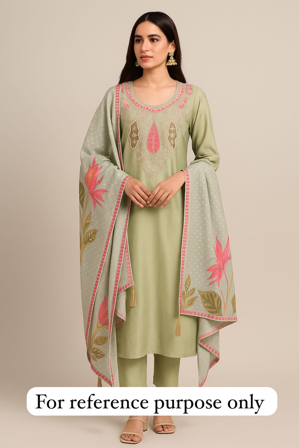 Shimmer silk unstitched ladies suit Rc17794