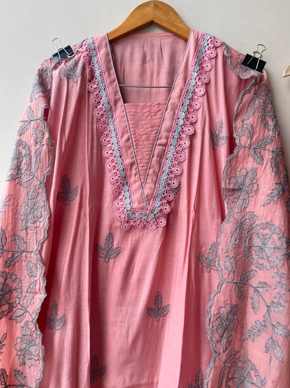 Mul chanderi unstitched ladies suit Rc19056