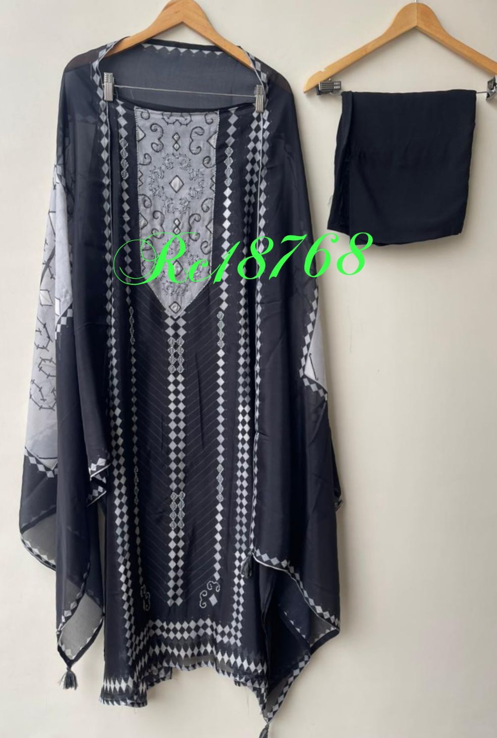 Pure Organza Printed Ladies Unstitched Suit RC-18768 – view 10