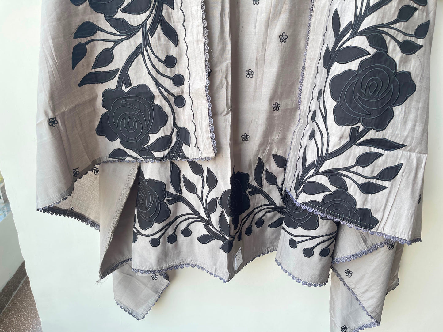 Mul chanderi printed ladies unstitched suit Rc19322 (a)