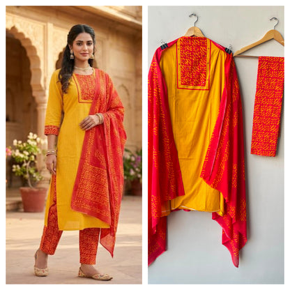 Cotton printed unstitched ladies suit Rc19281 (b)