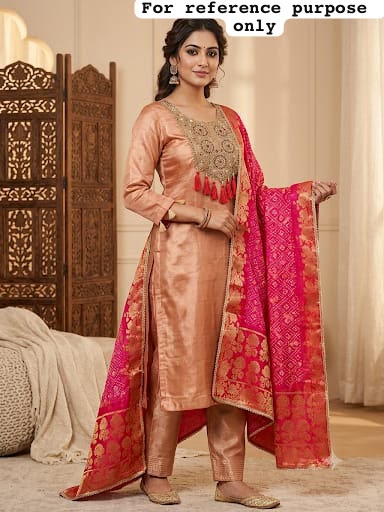 Shimmer silk stitched ladies suit Rc19304 (a)