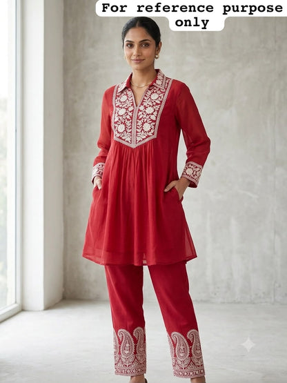 Chinnon fabric ladies stitched coord set Rc19125