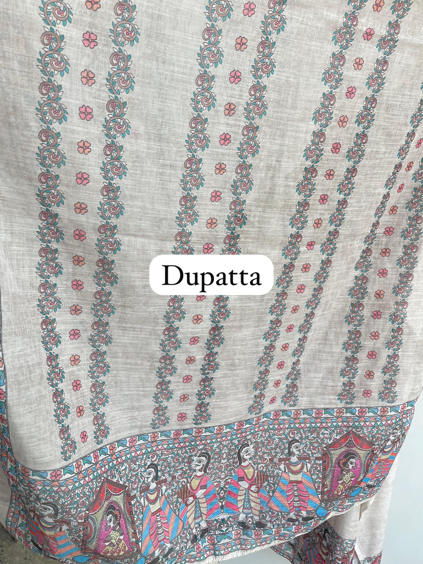 Linen printed unstitched ladies suit Rc18507