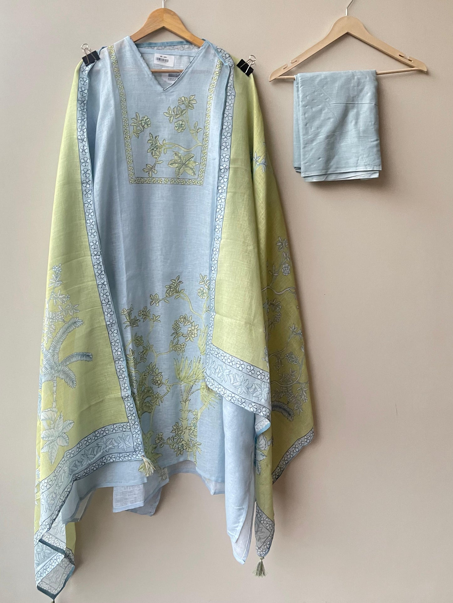 Pure linen printed unstitched ladies suit Rc18914