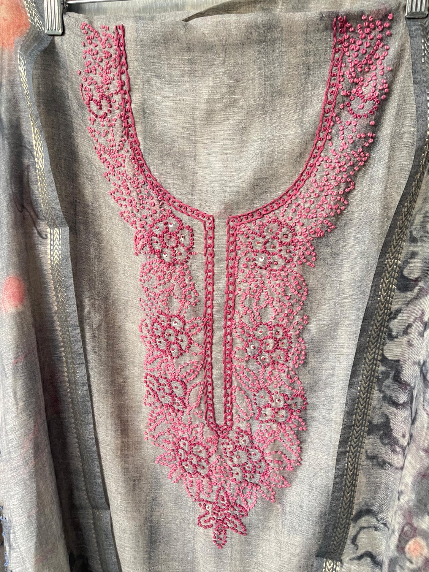 Linen silk unstitched ladies suit Rc17723 (b)