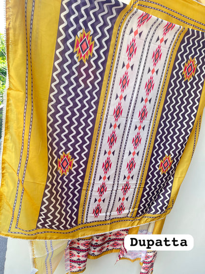 Cotton printed unstitched ladies suit Rc19257