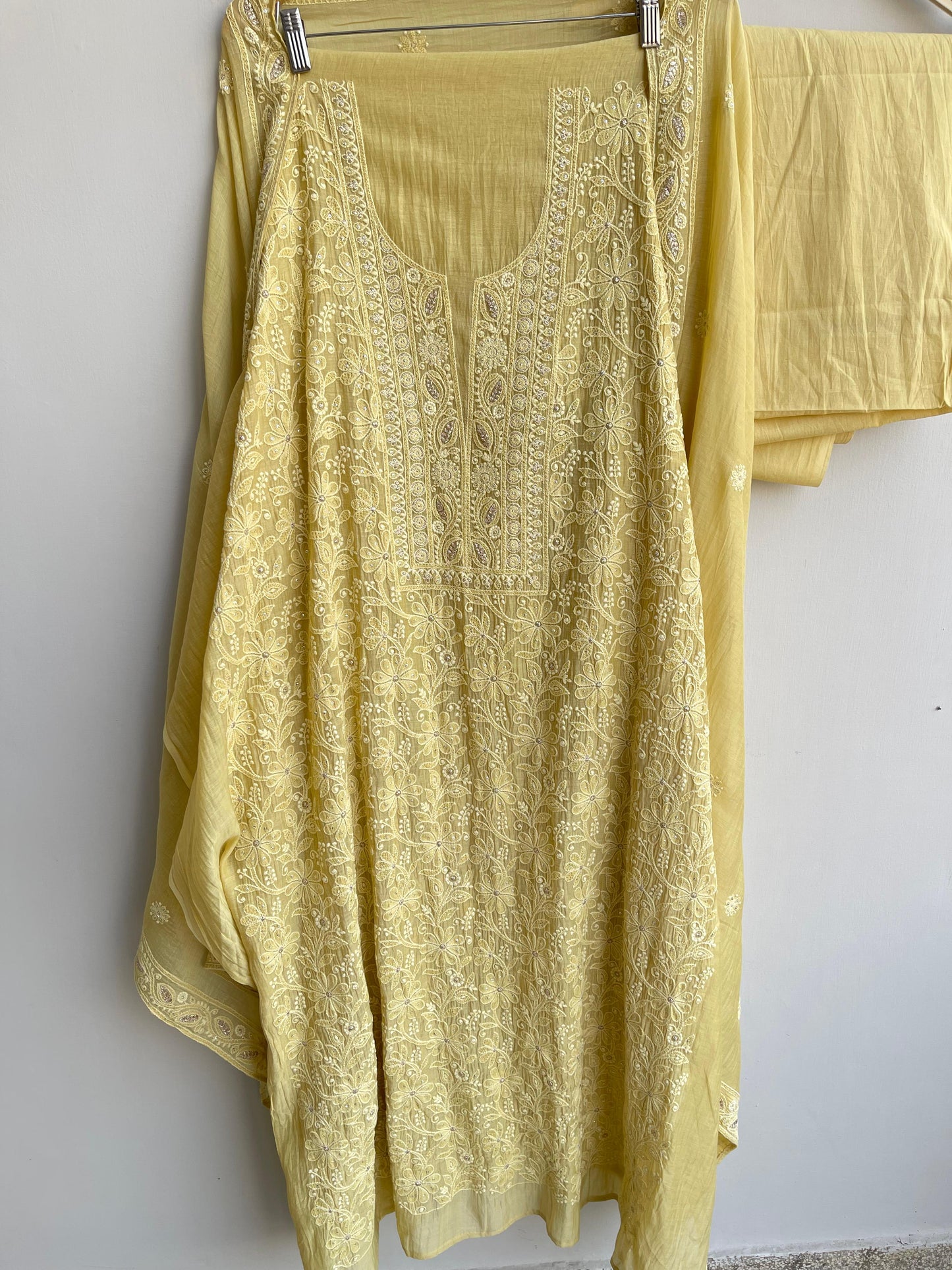 Pure mul chanderi ladies unstitched suit Rc18496