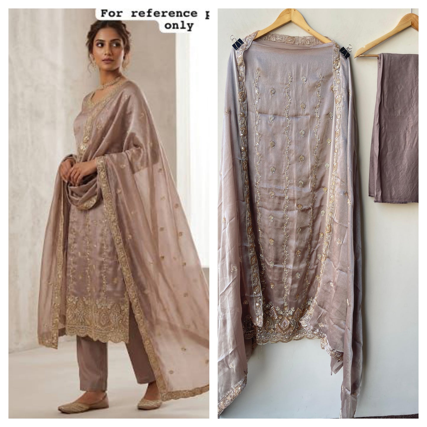 Shimmer glass silk unstitched ladies suit Rc19336 (b)