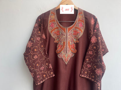 Kashmiri kadai readymade pheron ladies kurta Rc18108 (b)