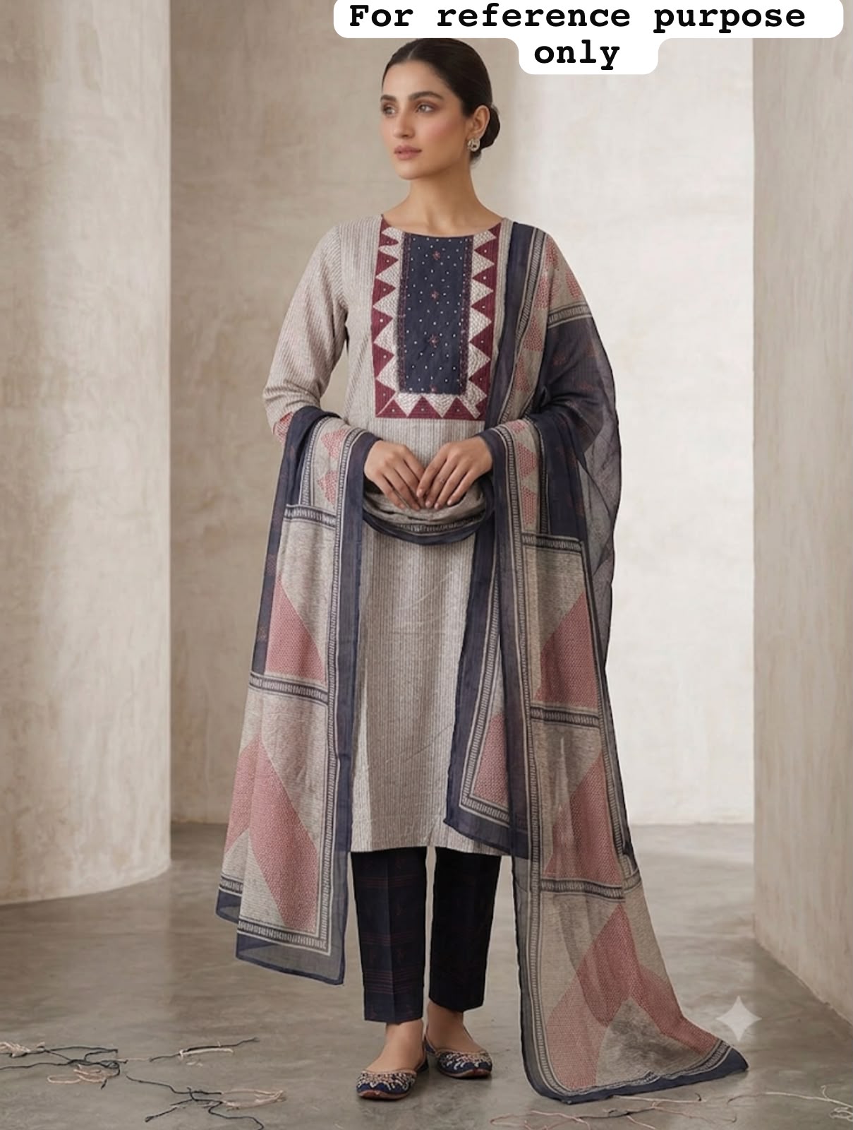 Cotton printed unstitched ladies suit Rc19194