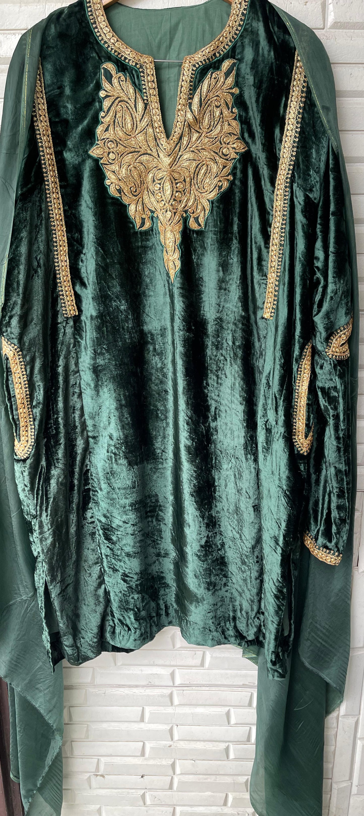 Pure velvet pheron readymade ladies coord set Rc18227