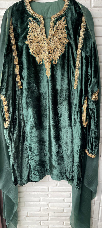 Pure velvet pheron readymade ladies coord set Rc18227