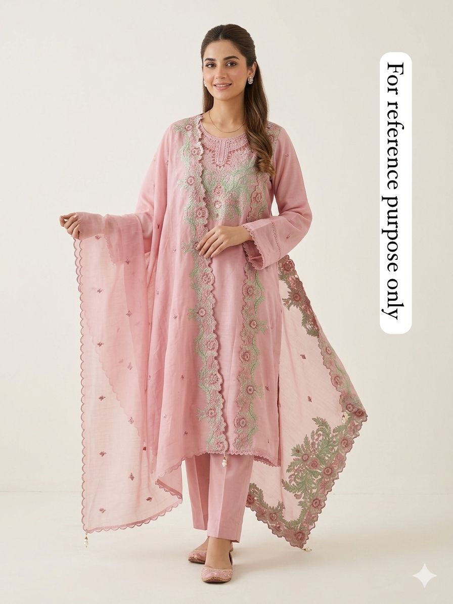 Mul Chanderi Unstitched Ladies Suit RC18877 – view 2