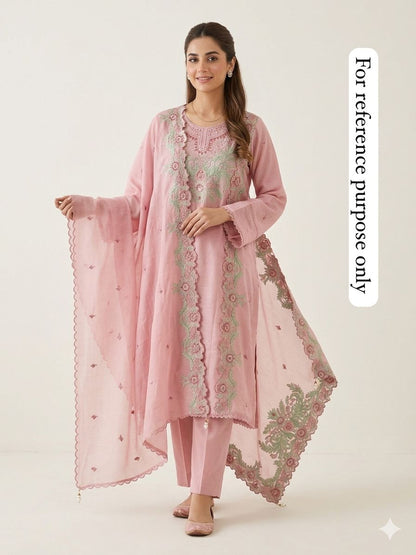 Mul Chanderi Unstitched Ladies Suit RC18877 – view 2