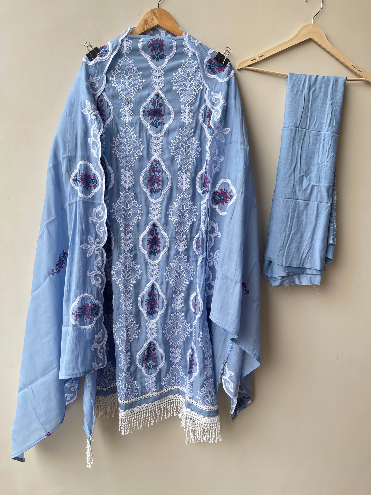 Mul chanderi printed ladies unstitched suit Rc18965