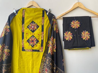 Cotton unstitched ladies suit Rc18759