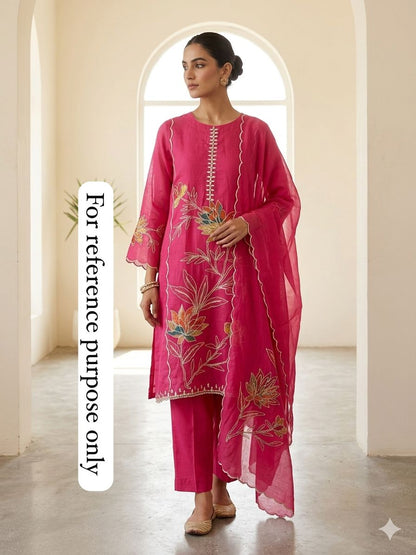 Mul chanderi unstitched ladies suit Rc18924 (b)
