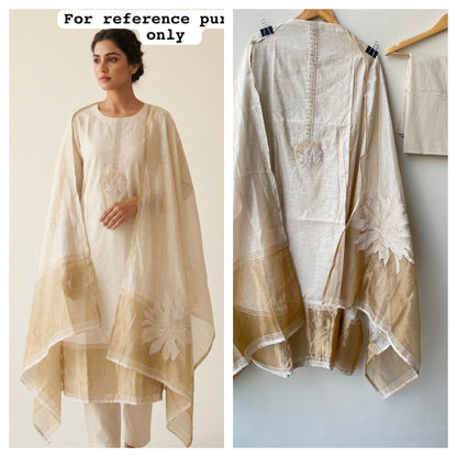 Banarasi mul chanderi ladies unstitched suit Rc19095