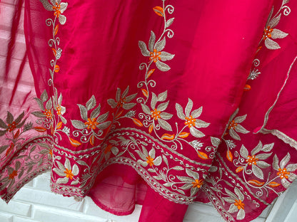 Organza semi-stitched ladies suit Rc17476 (b)
