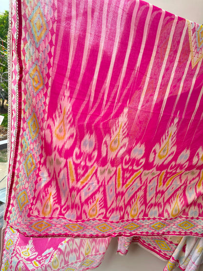 Pure soft cotton printed unstitched ladies suit Rc19055